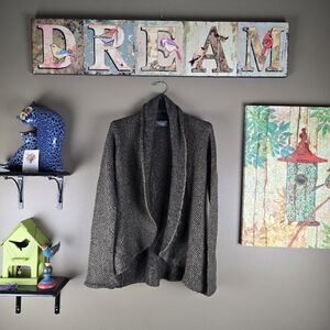 Wooden Ships Mohair Blend Open Front Cardigan Sweater M/L